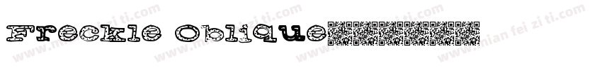 Freckle Oblique字体转换